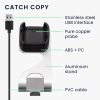 Dokkolóállvány Fitbit Versa/Versa Lite/Versa 2, Kwmobile, fekete/ezüst, fém, 58722.01