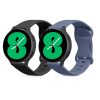 2 db szíj készlet Samsung Galaxy Watch 4 (40 mm)/Galaxy Watch 4 (44 mm)/Galaxy Watch 4 Classic (42 mm), Kwmobile, fekete/kék, szilikon, 58740.01 készülékhez