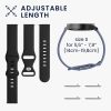 2 db szíj készlet Samsung Galaxy Watch 4 (40 mm)/Galaxy Watch 4 (44 mm)/Galaxy Watch 4 Classic (42 mm), Kwmobile, fekete/kék, szilikon, 58740.01 készülékhez