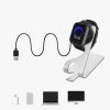 Dokkolóállvány Huami Amazfit Bip U/Amazfit Pop Pro/Amazfit T-Rex Pro, Kwmobile, fekete/ezüst, fém, 58727.01