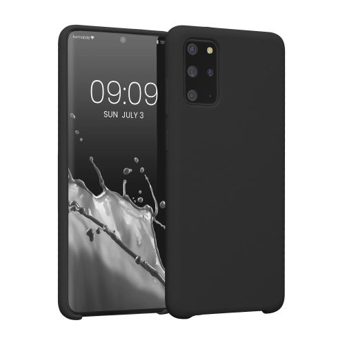 Kwmobile tok Samsung Galaxy S20 Plus készülékhez, szilikon, fekete, 51217.01
