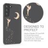 Kwmobile tok Samsung Galaxy S22 Plus készülékhez, szilikon, átlátszó/arany, 58795.01