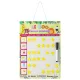 Tabla recompense Navaris, 62 magneti, 39.4x28x8 cm, limba franceza, planner saptamanal, multicolor, MDF