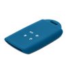 Autókulcs tok Renault 4 gomboshoz - Smart Key, Kwmobile, kék, szilikon, 48035.228