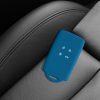 Autókulcs tok Renault 4 gomboshoz - Smart Key, Kwmobile, kék, szilikon, 48035.228