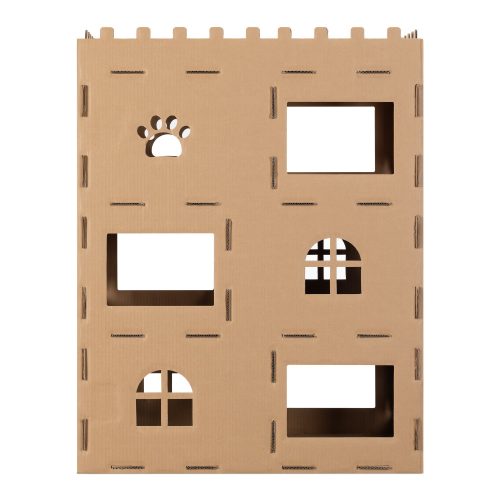 Ház macskáknak Navaris, karton, barna, 58836.01