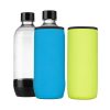 2 db Cooler Jacket huzat készlet SodaStream palackokhoz, Kwmobile, kék/sárga, neoprén, 58833.02