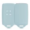 Autókulcs fedél Renault 4 gombokhoz - Smart Key, Kwmobile, zöld, szilikon, 48035.200
