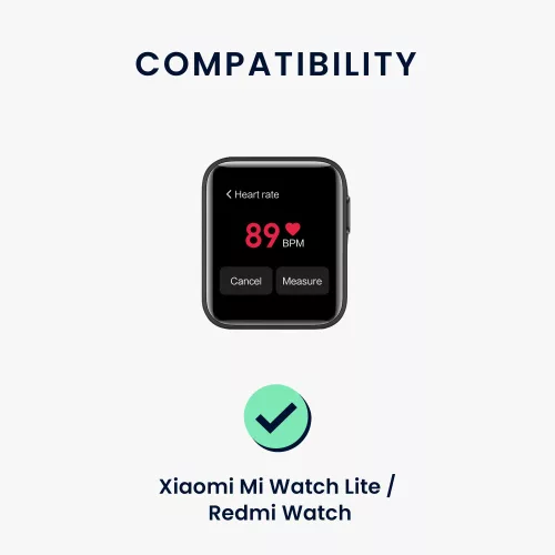 Szíj Xiaomi Mi Watch Lite/Redmi Watchhoz, Kwmobile, lila, szilikon, 58886.192