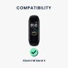 db pánt készlet Xiaomi Mi Band 4, Kwmobile, fekete/piros, szilikon, 58889.01 telefonhoz
