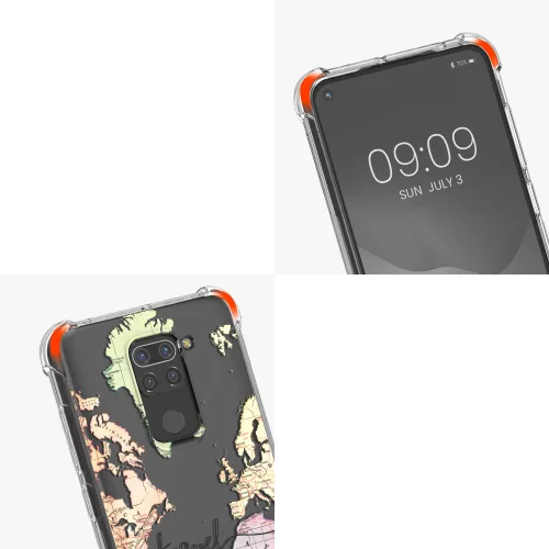 Kwmobile tok Xiaomi Redmi Note 9 telefonhoz, szilikon, többszínű, 53146.06