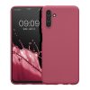 Kwmobile tok Samsung Galaxy A04s-hez, sötétrózsaszín, szilikon, 58921.167