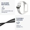 2 db pánt készlet Huawei Band 7/Band 6/Honor Band 6, Kwmobile, fekete/fehér, szilikon, 58914.02