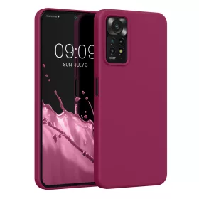  Kwmobile tok Xiaomi Redmi Note 11 Pro/Redmi Note 11 Pro 5G telefonhoz, szilícium, lila, 57373.100