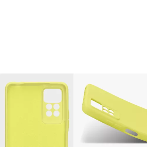 Kwmobile tok Xiaomi Redmi Note 11 Pro/Redmi Note 11 Pro 5G telefonhoz, szilikon, sárga, 57919.165