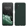Kwmobile tok Samsung Galaxy A04s-hez, sötétzöld, szilikon, 58921.169