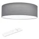Plafoniera LED tavan Navaris, 22W, diametru 32 cm, telecomanda, gri/gri deschis, plastic/metal