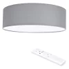 Plafoniera LED tavan Navaris, 22W, diametru 32 cm, telecomanda, gri/gri deschis, plastic/metal