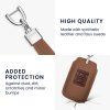 Autókulcs fedél Renault 4 gombokhoz - Smart Key, Kwmobile, barna, Eco-bőr, 58938.03