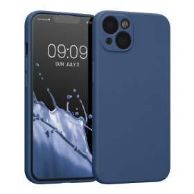   Kwmobile tok Apple iPhone 13 telefonhoz, szilikon, kék, 58954.116