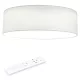 Plafoniera LED tavan Navaris, 22W, diametru 32 cm, telecomanda, 25000h, alb, textil/metal