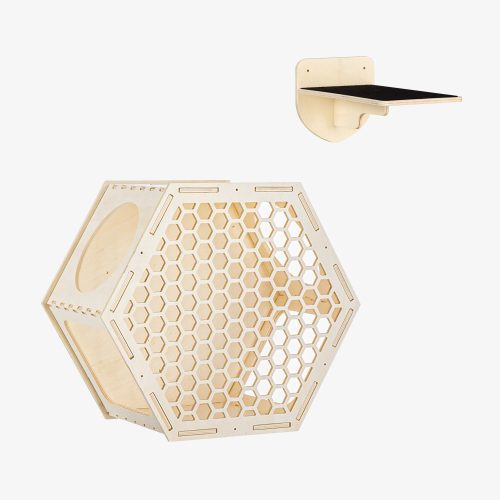 Navaris macska mászóbútor, Bézs, Fa, 58934.04