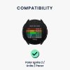 2 db szíj készlet Polar Ignite 2/Unite/Pacer, Kwmobile, fekete/kék, szilikon, 58981.01