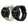 2 db szíjkészlet Xiaomi Mi Watch/Mi Watch Color Sport, Kwmobile, fekete/szürke, szilikon, 58466.02