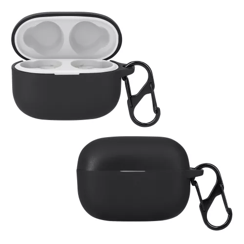 Sony LinkBuds S fejhallgató tok, Kwmobile, fekete, szilikon, 59038.01