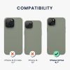 Kwmobile tok Apple iPhone 14 Plus telefonhoz, szilikon, zöld, 59076.172