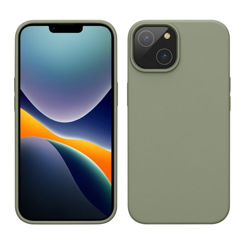 Kwmobile tok Apple iPhone 14 telefonhoz, szilikon, zöld, 59071.172