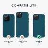 Kwmobile tok Apple iPhone 14 telefonhoz, szilikon, zöld, 59071.57