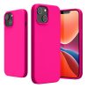 Kwmobile tok Apple iPhone 14 telefonhoz, szilikon, rózsaszín, 59071.77