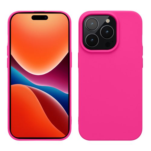 Kwmobile tok Apple iPhone 14 Pro telefonhoz, szilikon, rózsaszín, 59077.77