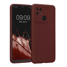   Kwmobile tok Xiaomi Redmi 10C telefonhoz, szilikon, piros, 59229.187