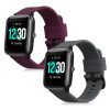 2 db szíj készlet Willful Smartwatch/Fitnesstrackerhez, Kwmobile, szürke/barna, szilikon, 57791.04