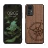 Kwmobile tok Xiaomi Redmi Note 12S-hez, barna, fa/szilikon, 60692.01