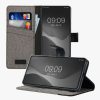 Kwmobile tok Xiaomi Redmi Note 12 Pro 5G-hez, szürke/fekete, textil/szilikon, 60736.22