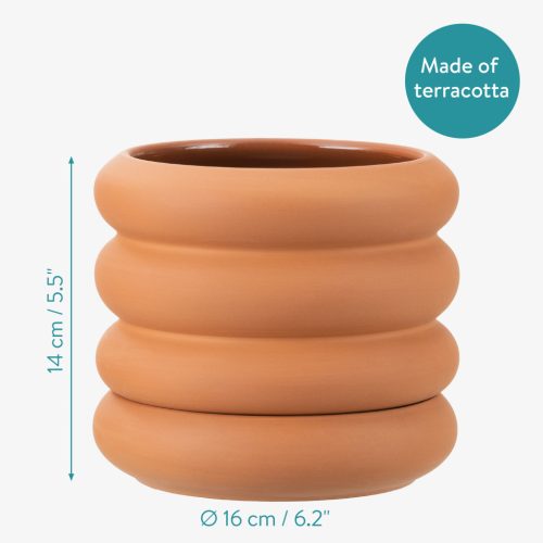 Ghiveci Ripple Navaris, dimensiuni 16x16x14 cm, pentru plante, 60823.01