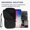 Kwmobile Univerzális XL burkolat - 6,8", textil, szürke/fehér, 49866.4.13