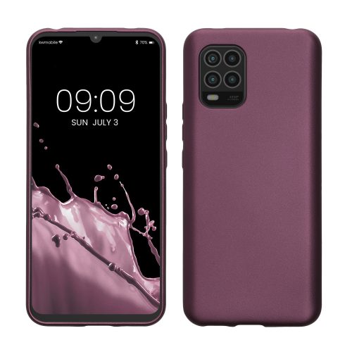 kwmobile tok Xiaomi Mi 10 Lite 5G telefonhoz, szilikon, lila, 52491.230