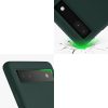 kwmobile tok Google Pixel 6a telefonhoz, szilikon, zöld, 58053.169