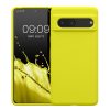 kwmobile tok Google Pixel 7 telefonhoz, szilikon, sárga, 59451.149