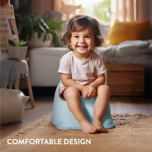Olita cu capac Navaris, ergonomica, 36x31x24 cm, tranzitie usoara, albastru, plastic