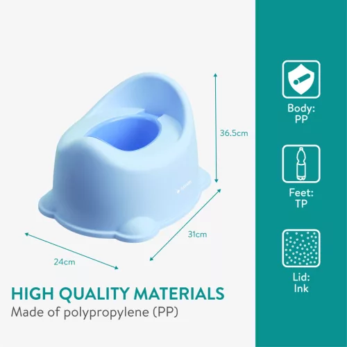 Olita cu capac Navaris, ergonomica, 36x31x24 cm, tranzitie usoara, albastru, plastic