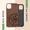 kwmobile tok Apple iPhone 11, fa, barna/kék, 49799.15