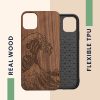 kwmobile tok Apple iPhone 11, fa, barna, 49799.17