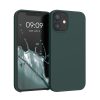 kwmobile tok Apple iPhone 12 Minihez, szilikon, zöld, 52640.171