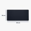 Egérpad Kwmobile irodába 60 x 30 cm, Sötétkék, Ökológiai bőr, 58374.17
