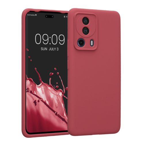 Kwmobile tok Xiaomi 13 Lite 5G-hez, sötétrózsaszín, szilikon, 61166.167